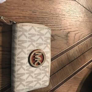 Michael Kors Canvas Wristlet